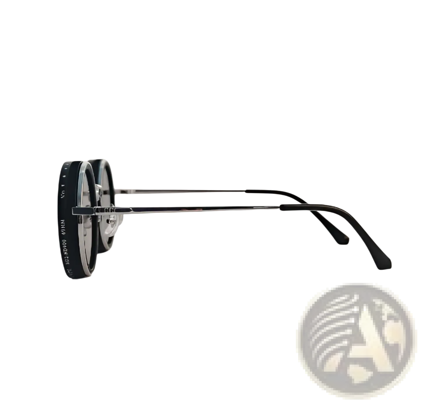 Unisex Round Uv Resistant Sunglasses with Metallic Frames