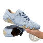 Unisex Suede Casual Sneakers with Wavy Rubber Soles