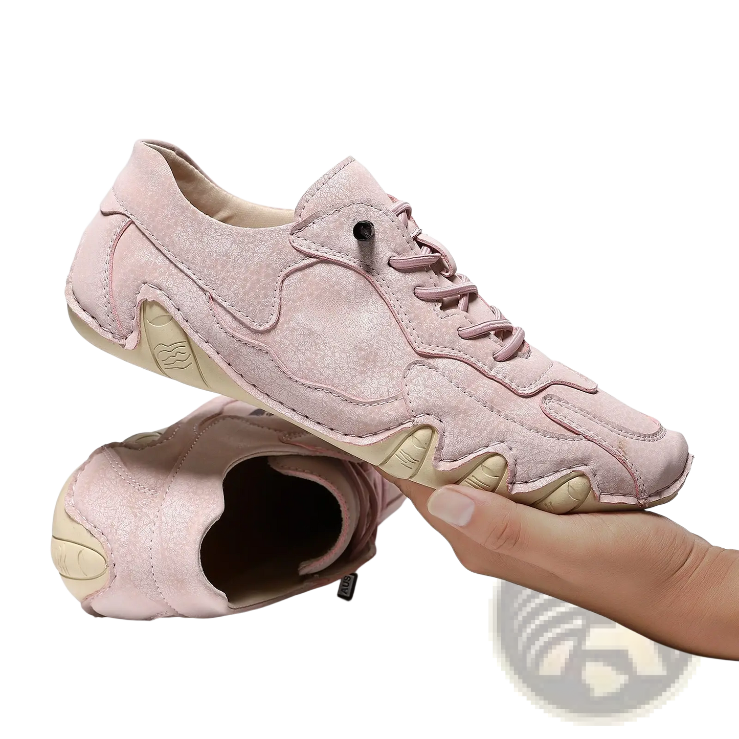 Unisex Suede Casual Sneakers with Wavy Rubber Soles