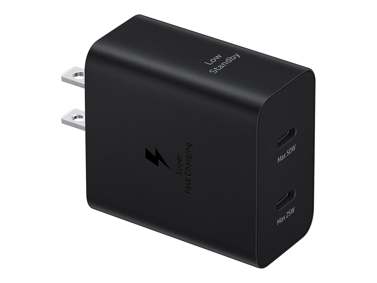 Samsung 50W Power Adapter Duo with USB- C Cable (5A/1.8m) Black