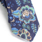 Gravata fina floral Turner masculina Bar III azul marinho tamanho único