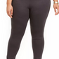 Leggings femininas plus size de malha ponte com cintura larga, estilo &amp; co, cinza escuro, tamanho pequeno pequeno