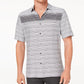 Camisa listrada degradê masculina Alfani preta tamanho grande