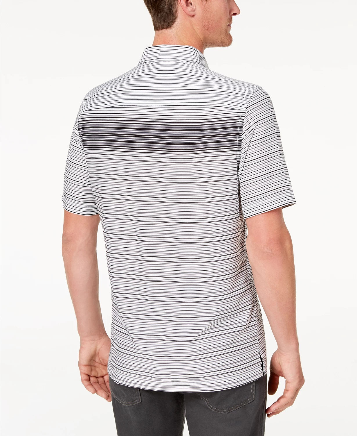 Camisa listrada degradê masculina Alfani preta tamanho pequeno