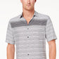 Camisa listrada degradê masculina Alfani preta tamanho pequeno