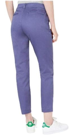 Calça feminina slim Maison Jules, azul-marinho, tamanho 8