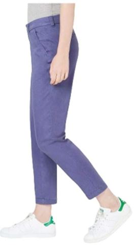 Calça feminina slim Maison Jules, azul-marinho, tamanho 8