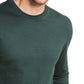 Camiseta masculina Club Room Doubler Crewneck, verde, tamanho médio