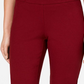 Calça Ponte Feminina Cambridge Pull On Charter Club Vinho Tamanho 8