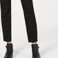 Calça jeans skinny estampada feminina Style &amp; Co Curvy Fit, preta, tamanho 16