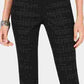 Calça jeans skinny estampada feminina Style &amp; Co Curvy-Fit, preta, tamanho 6