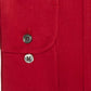Camisa social masculina Club Room Classic/Regular Fit Stretch, lisa, resistente a rugas, vermelha, tamanho 32X33