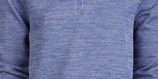 Greg Norman Men's Rapiwarm Quarter Zip Herringbone Sweater Gray Size Extra Large