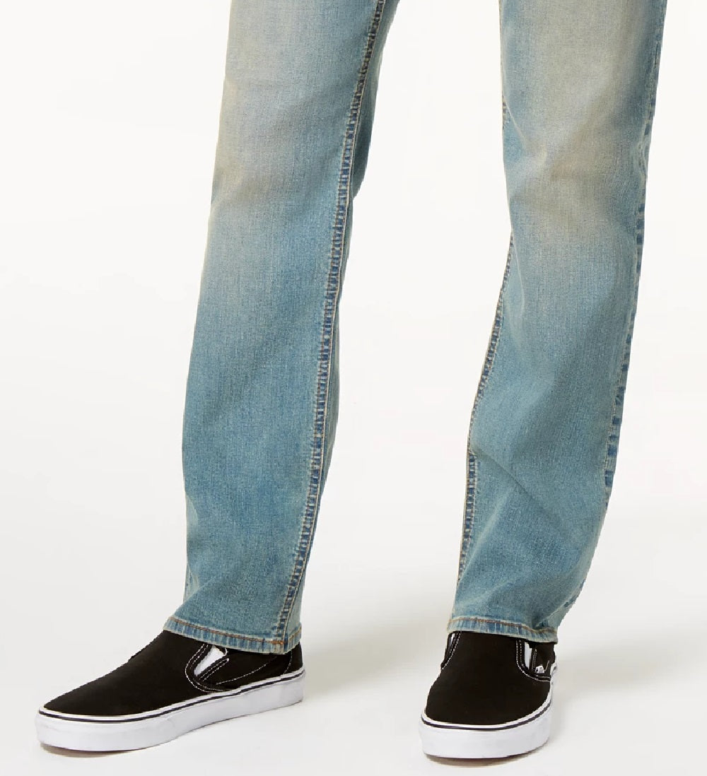 Calça jeans reta masculina American Rag azul tamanho 36x34