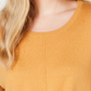Suéter feminino com amarração frontal, estilo &amp; co, laranja, tamanho médio