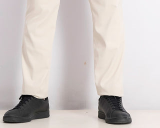 Calça elástica Alfatech Classic-Fit masculina Alfani, branca, tamanho 36x32