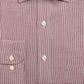 Camisa social masculina Club Room Regular/Classic Fit Twill Stretch Puppytooth vermelha tamanho 36X37