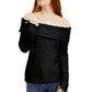 Suéter feminino INC Chenille com gola alta, preto, tamanho pequeno