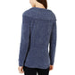 Suéter feminino de gola alta em chenille da INC International Concepts, tamanho médio, Inkberry