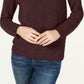 Suéter feminino de gola alta em chenille da INC International Concepts, tamanho médio, vermelho