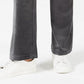 Calça feminina Charter Club de veludo cinza tamanho XX-G