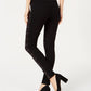 Legging feminina pequena xadrez frontal da INC International Concepts, preta, tamanho 1