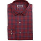 Camisas sociais masculinas Club Room Classic/Regular Fit Stretch Variadas Xadrez Vermelhas Tamanho 16X34-35