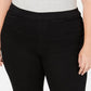 Calças jegging plus size femininas Style &amp; Co, pretas, tamanho 18W