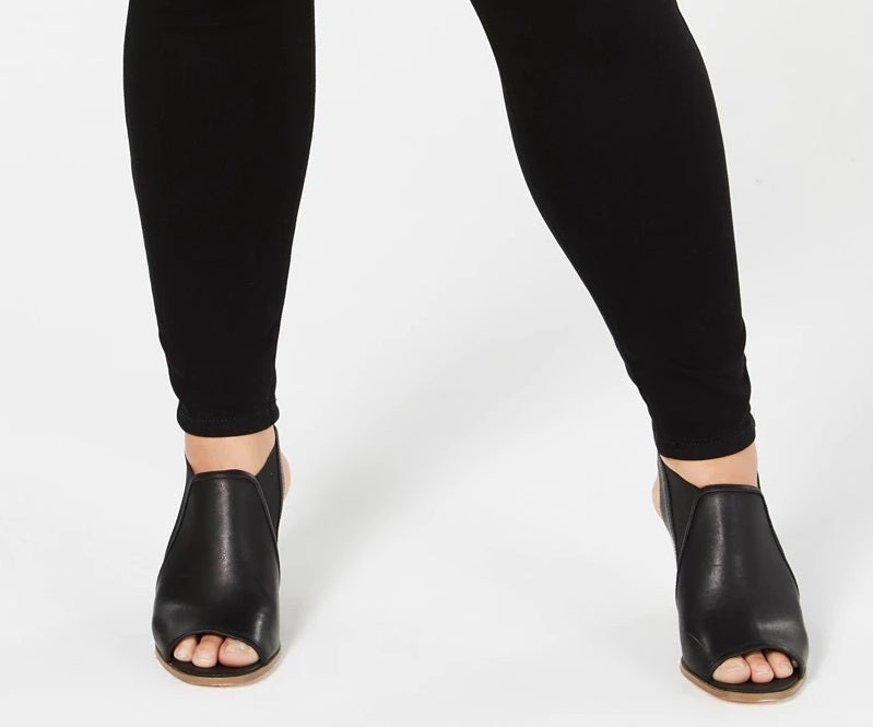 Calças jegging plus size femininas Style &amp; Co, pretas, tamanho 18W