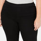 Calças jegging plus size femininas Style &amp; Co, pretas, tamanho 20W