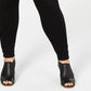 Calças jegging plus size femininas Style &amp; Co, pretas, tamanho 20W