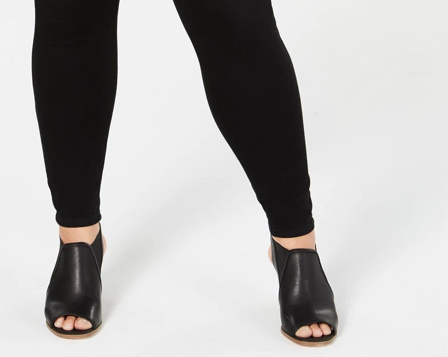 Calças jegging plus size femininas Style &amp; Co, pretas, tamanho 20W