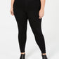 Calças jegging plus size femininas Style &amp; Co, pretas, tamanho 24