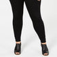 Calças jegging plus size femininas Style &amp; Co, pretas, tamanho 24