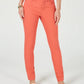 Calça jeans feminina Lexington reta, rosa, tamanho 14, Charter Club