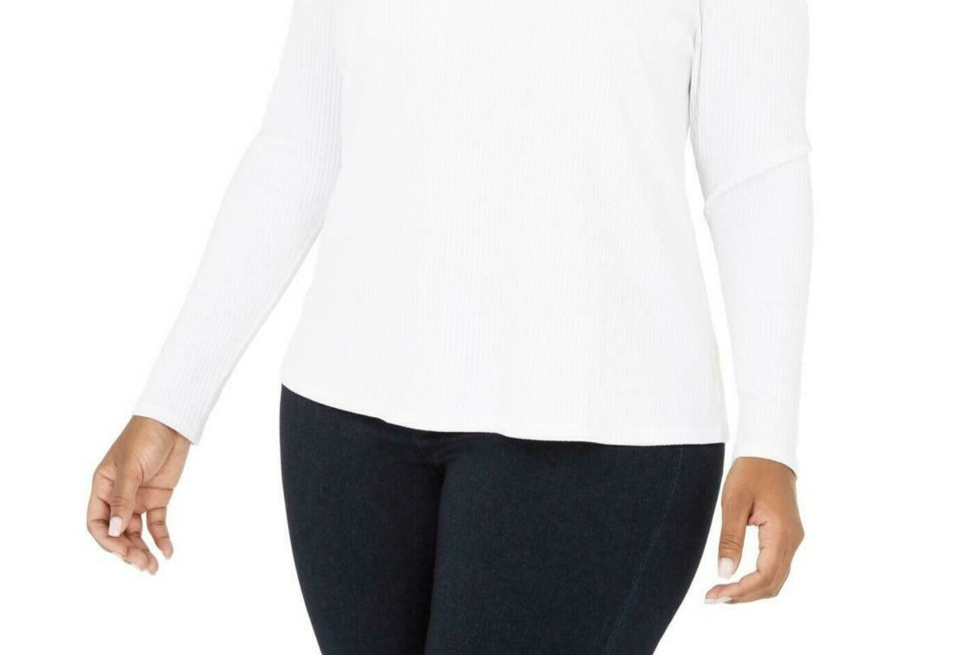 Blusa feminina plus size de malha canelada com manga bufante, tamanho X-G, da INC International Concepts