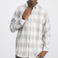 Camisa de flanela masculina Club Room cinza tamanho pequeno