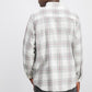 Camisa de flanela masculina Club Room cinza tamanho pequeno