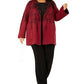 Jaqueta suéter feminina Alfani Double-Knit Malbec Speckled tamanho X-Large