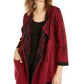 Jaqueta suéter feminina Alfani Double-Knit Malbec Speckled tamanho X-Large