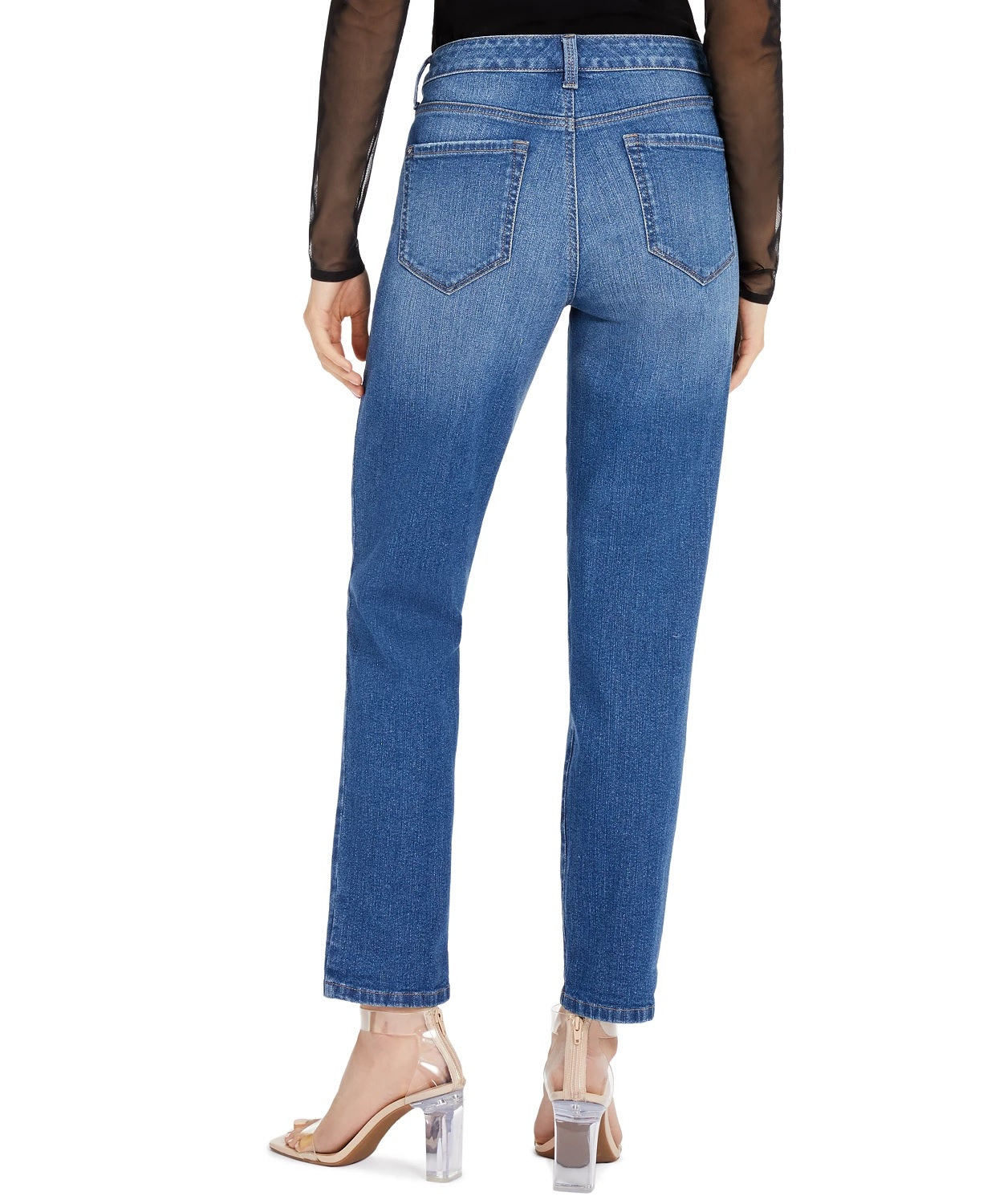Calça jeans curta feminina estilo boyfriend, da INC International Concepts, azul brilhante, tamanho 0