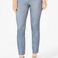 Calça skinny feminina Charter Club, tamanho Lt/Pasblue, tamanho 16