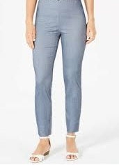 Calça skinny feminina Charter Club, tamanho Lt/Pasblue, tamanho 16