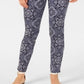 Calça jeans skinny com controle de barriga estampada feminina Charter Club, tamanho 14, azul