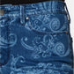 Calça jeans feminina Charter Club com estampa Paisley e perna reta, azul, tamanho 6