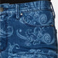 Calça jeans feminina Charter Club com estampa paisley e perna reta, azul, tamanho 8