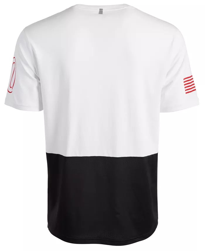Camiseta gráfica masculina ID Ideology, branca, tamanho XX-G