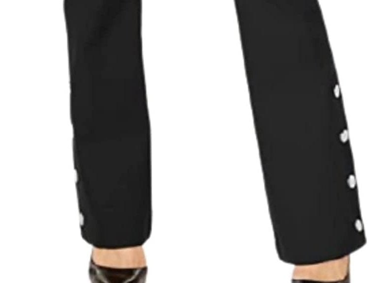 Calça feminina INC International Concepts preta tamanho 8