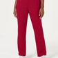 Calça feminina Karen Scott Classic Fleece com cintura elástica, vermelha, tamanho grande