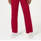 Calça feminina Karen Scott Classic Fleece com cintura elástica, vermelha, tamanho grande